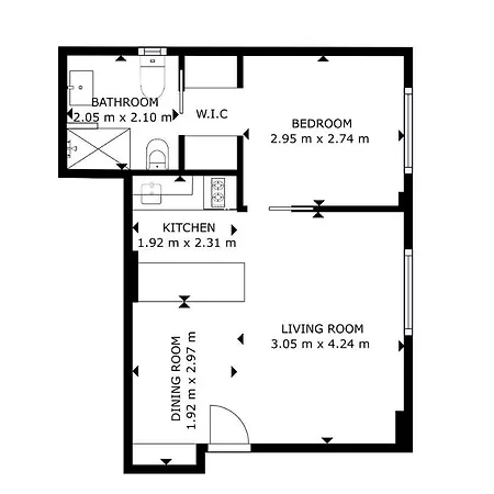 Апартаменты Apartamento En Centro De Bilbao, Deusto